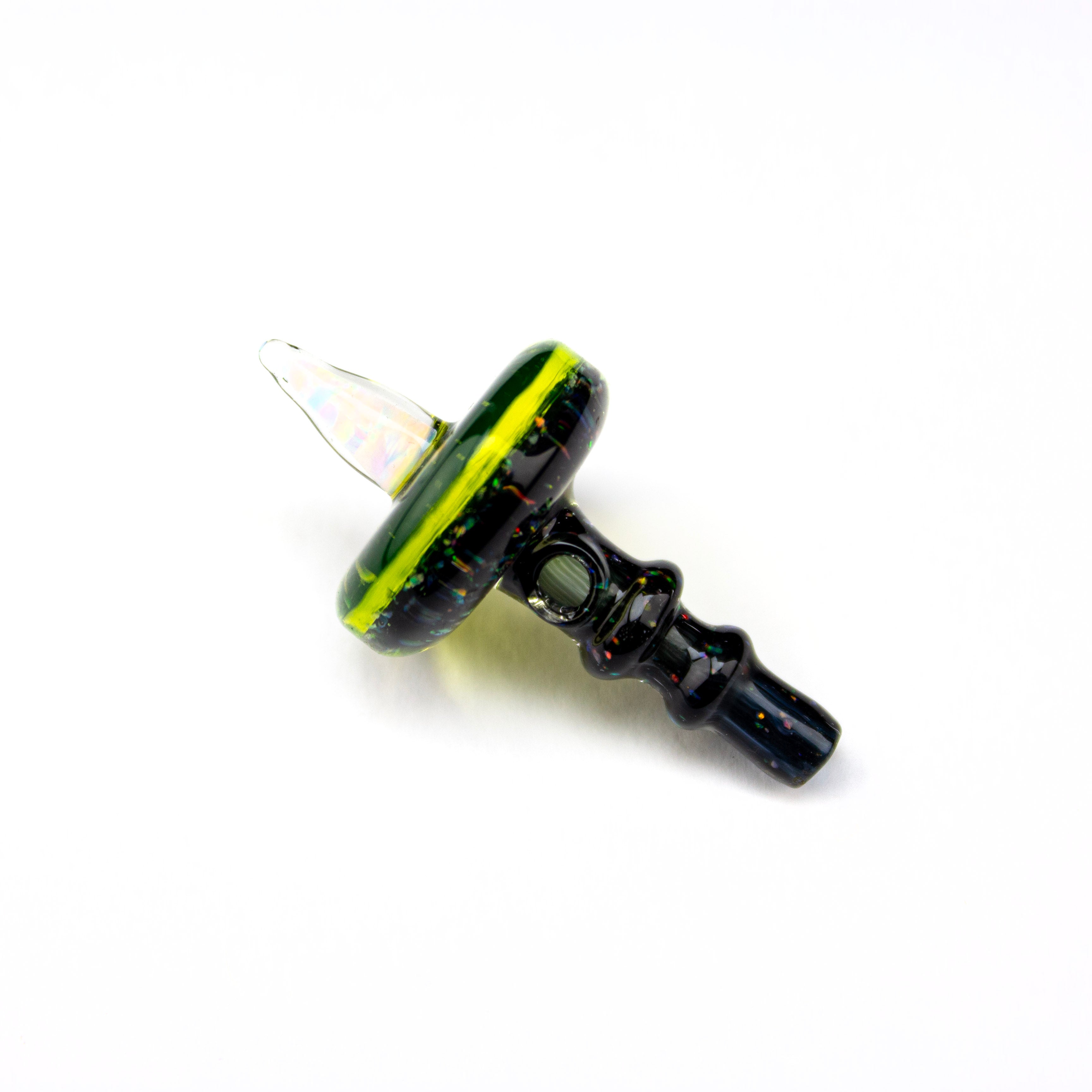Bhoro Glass Crushed Opal 3DXL Opal Spike Joystick Cap #BHO05 - Planet Caravan